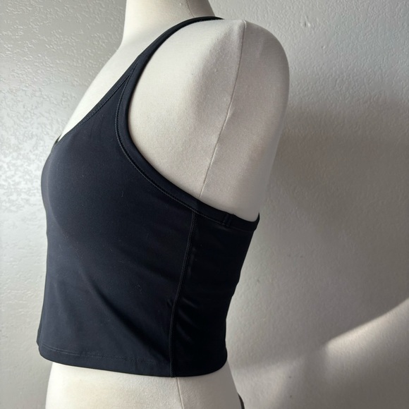 ZH LULU Black Workout Tank w/ Removable Cups Also worn as Crop Tank Size 8 NEW - Picture 5 of 11